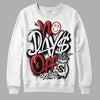 Jordan 14 "Black/White" DopeSkill Sweatshirt No Days Off Graphic Streetwear - White