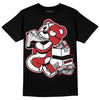 Jordan 12 “Red Taxi” DopeSkill T-Shirt Bear Steals Sneaker Graphic Streetwear - Black