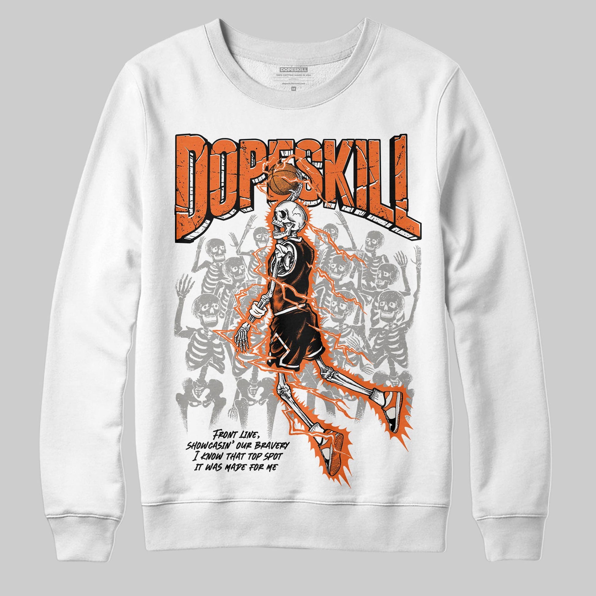 Jordan 1 Retro High OG Shattered Backboard (2025) DopeSkill Sweatshirt Thunder Dunk Graphic Streetwear - White