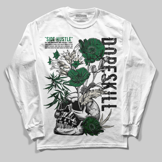 Jordan 13 GS “Pine Green” DopeSkill Long Sleeve T-Shirt Side Hustle Graphic Streetwear - White