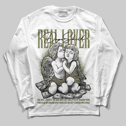 Jordan 3 “Medium Olive” aka “Family Affair” DopeSkill Long Sleeve T-Shirt Real Lover Graphic Streetwear - White