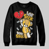 Jordan 12 "Phantom" DopeSkill Sweatshirt Love Sick Graphic Streetwear - Black