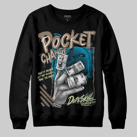Jordan 3 GS “We Outside” DopeSkill Sweatshirt Pocket Change Graphic Streetwear - Black