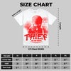 Cherry 11s DopeSkill Oversize Print T-Shirt Thief In The Night Graphic