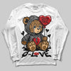 Jordan 3 OG “Black Cement” DopeSkill Long Sleeve T-Shirt Broken Bear Graphic Streetwear - White