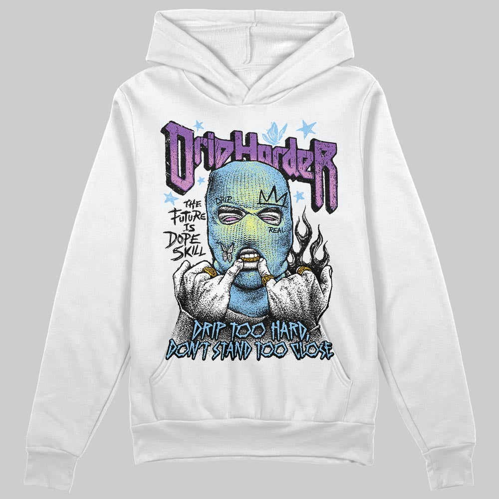 University Blue Sneakers DopeSkill Hoodie Sweatshirt Drip Harder Graphic Streetwear - White