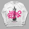 Jordan 1 Low GS “Fierce Pink” Dopeskill Long Sleeve T-Shirt King Chess Graphic Streetwear - White