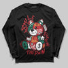 Jordan 3 Mexico 'El Vuelo' DopeSkill Long Sleeve T-Shirt Smile Through The Pain Graphic Streetwear - Black