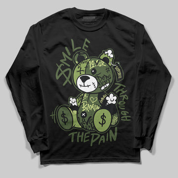 Foamposite Pro 'Pine Green' DopeSkill Long Sleeve T-Shirt Smile Through The Pain Graphic Streetwear - Black