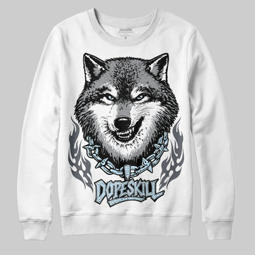 Jordan 5 Retro Wolf Grey (2026) DopeSkill Sweatshirt Wolf Grey Graphic Streetwear - White