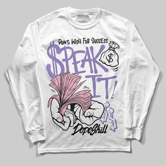 Jordan 11 "Mojave" DopeSkill Long Sleeve T-Shirt Speak It Graphic Streetwear - White 