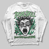 Green Sneakers DopeSkill Long Sleeve T-Shirt Root of Evil Graphic Streetwear - White