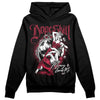 Jordan 1 Retro High '85 OG Metallic Burgundy DopeSkill Hoodie Sweatshirt Money Loves Me Graphic Streetwear - Black