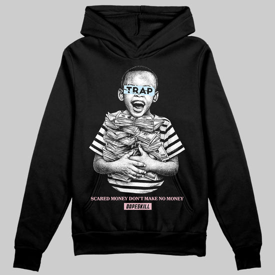 Jordan 4 Retro Valentine's Day (2026) (GS) DopeSkill Hoodie Sweatshirt Scared Money Don't Make No Money Graphic Streetwear - Black
