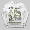 Jordan 4 GS “Light Lemon Twist” DopeSkill Long Sleeve T-Shirt Broken Bones Graphic Streetwear - White