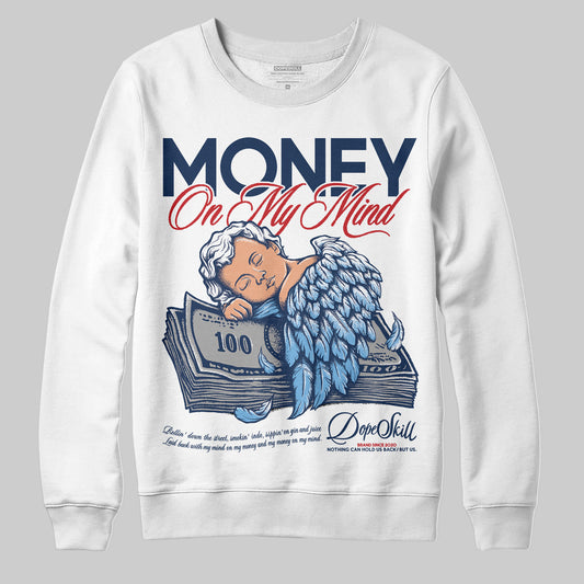 Jordan 4 SB “Summit White/Navy” DopeSkill Sweatshirt MOMM Graphic Streetwear - White