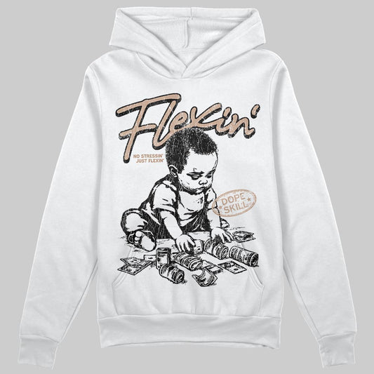 Jordan 4 Retro Cozy Girl DopeSkill Hoodie Sweatshirt Flexin' Graphic Streetwear - White