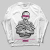 Pink Sneakers DopeSkill Long Sleeve T-Shirt Scared Money Don't Make No Money Graphic Streetwear - White 