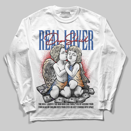 Jordan 17 Retro Low SP Infinite Archives DopeSkill Long Sleeve T-Shirt Real Lover Graphic Streetwear - White