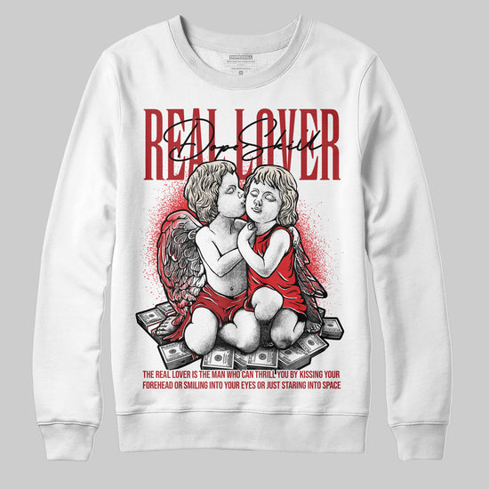 Adidas Samba OG ‘Talchum Pack ‑ Scarlet’ DopeSkill Sweatshirt Real Lover Graphic Streetwear - White