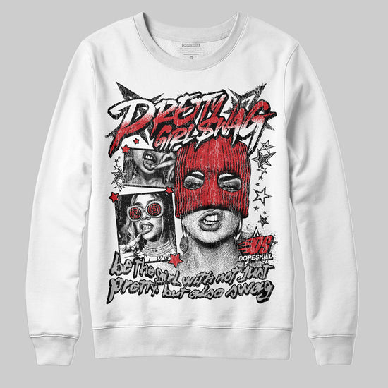 Jordan 3 OG “Black Cement” DopeSkill Sweatshirt Pretty Girl Swag Graphic Streetwear - White