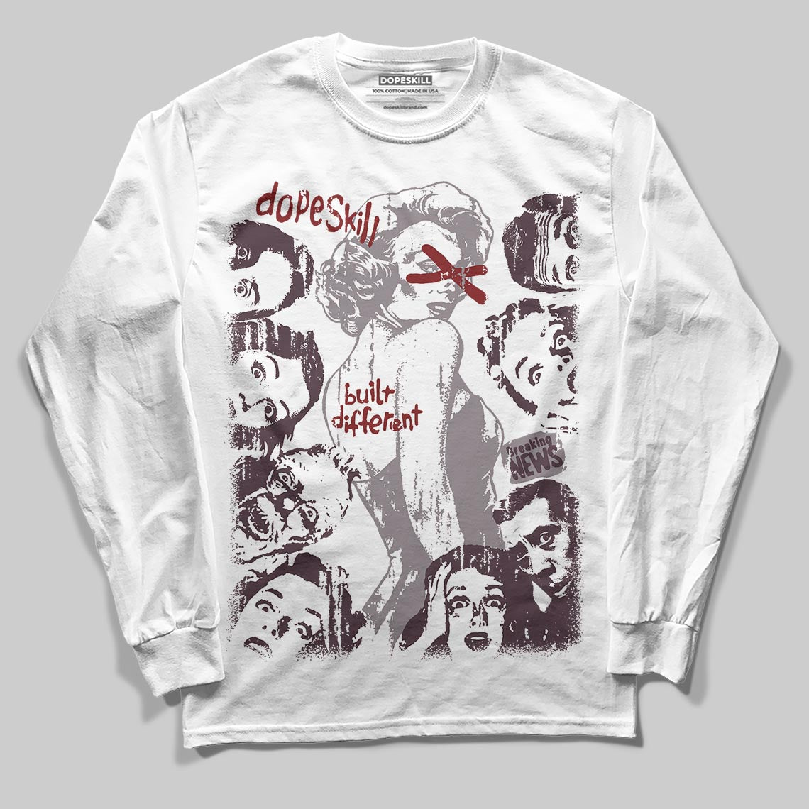 A Ma Maniére x Air Jordan 6 Retro “Smoky Mauve”⁠ DopeSkill Long Sleeve T-Shirt Built Different Graphic Streetwear - White