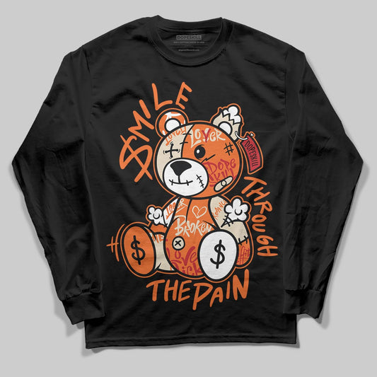 Jordan 3 “Starfish” DopeSkill Long Sleeve T-Shirt Smile Through The Pain Graphic Streetwear - Black