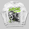 Neon Green Sneakers DopeSkill Long Sleeve T-Shirt Fix Your Energy Graphic Streetwear - White