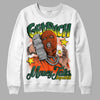 Dunk Low Team Dark Green Orange DopeSkill Sweatshirt Get Rich Graphic Streetwear - White