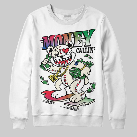 Jordan 11 Retro 285 Atlanta DopeSkill Sweatshirt Money Callin' Graphic Streetwear - White