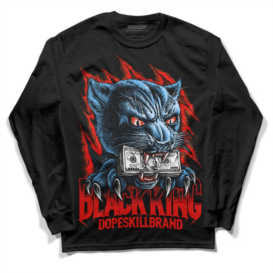 Jordan 6 Retro Toro Bravo DopeSkill Long Sleeve T-Shirt Black King Graphic Streetwear - Black