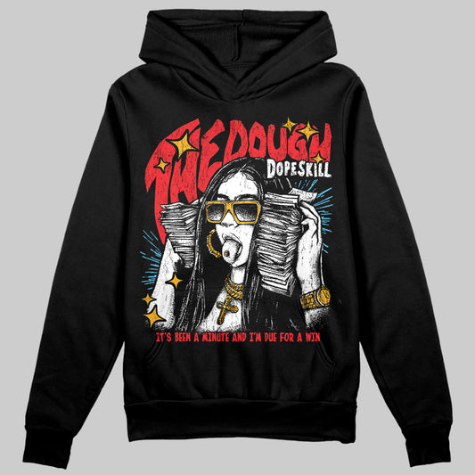 Red Sneakers DopeSkill Hoodie Sweatshirt The Dough Graphic Streetwear - Black