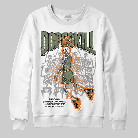 Jordan 4 Retro OG SP Undefeated (2025) DopeSkill Sweatshirt Thunder Dunk Graphic Streetwear - White