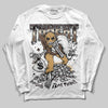 Jordan 5 “Earth/Metallic Gold” DopeSkill Long Sleeve T-Shirt Threat Graphic Streetwear - White