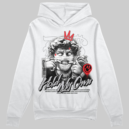 Grey Sneakers DopeSkill Hoodie Sweatshirt New Hold My Own Graphic Streetwear - White