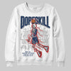 Jordan 4 SB “Summit White/Navy” DopeSkill Sweatshirt Thunder Dunk Graphic Streetwear - White