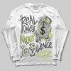 Jordan 4 GS “Light Lemon Twist” DopeSkill Long Sleeve T-Shirt Real Ones Move In Silence Graphic Streetwear - White