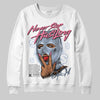 Jordan 3 GS “Cobalt Bliss” DopeSkill Sweatshirt Never Stop Hustling Graphic Streetwear - White 
