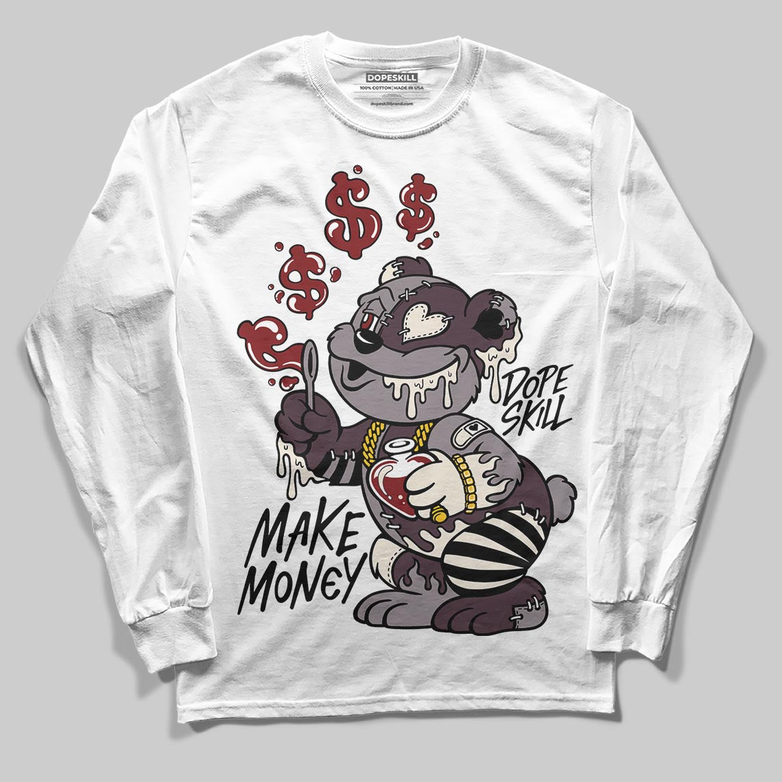 A Ma Maniére x Air Jordan 6 Retro “Smoky Mauve”⁠ DopeSkill Long Sleeve T-Shirt Make Money Graphic Streetwear - White
