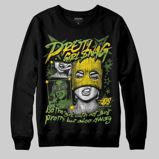 Dunk Low 'Chlorophyll' DopeSkill Sweatshirt Pretty Girl Swag Graphic Streetwear - Black