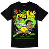 Neon Green Sneakers DopeSkill T-Shirt No Fake Love Graphic Streetwear - Black