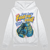 Royal Blue Sneakers DopeSkill Hoodie Sweatshirt Fight For Right Graphic Streetwear - White 