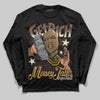 Jordan 5 “Earth/Metallic Gold” DopeSkill Long Sleeve T-Shirt Get Rich Graphic Streetwear - Black