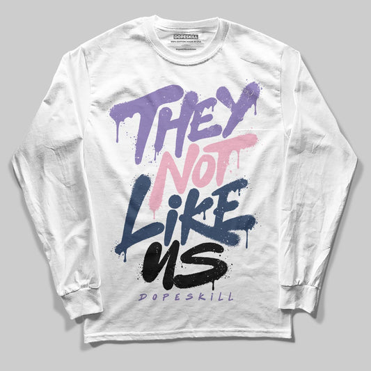 Jordan 11 "Mojave" DopeSkill Long Sleeve T-Shirt They Not Like Us Graphic Streetwear - White