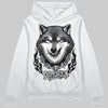 Jordan 12 Black Wolf Grey DopeSkill Hoodie Sweatshirt Wolf Grey Graphic Streetwear - White