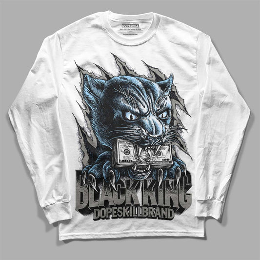 Jordan 11 Retro Cool Grey DopeSkill Long Sleeve T-Shirt Black King Graphic Streetwear - White