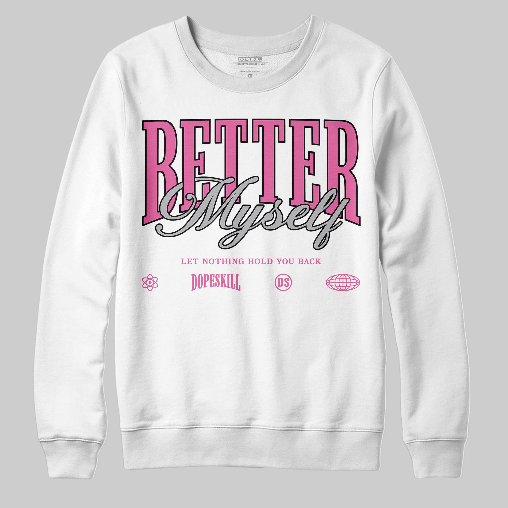 Asics Gel-Kayano 14 ‘Cream Sweet Pink’ DopeSkill Sweatshirt Better Myself Graphic Streetwear - White 