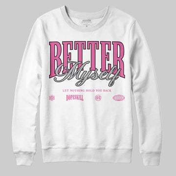 Asics Gel-Kayano 14 ‘Cream Sweet Pink’ DopeSkill Sweatshirt Better Myself Graphic Streetwear - White 