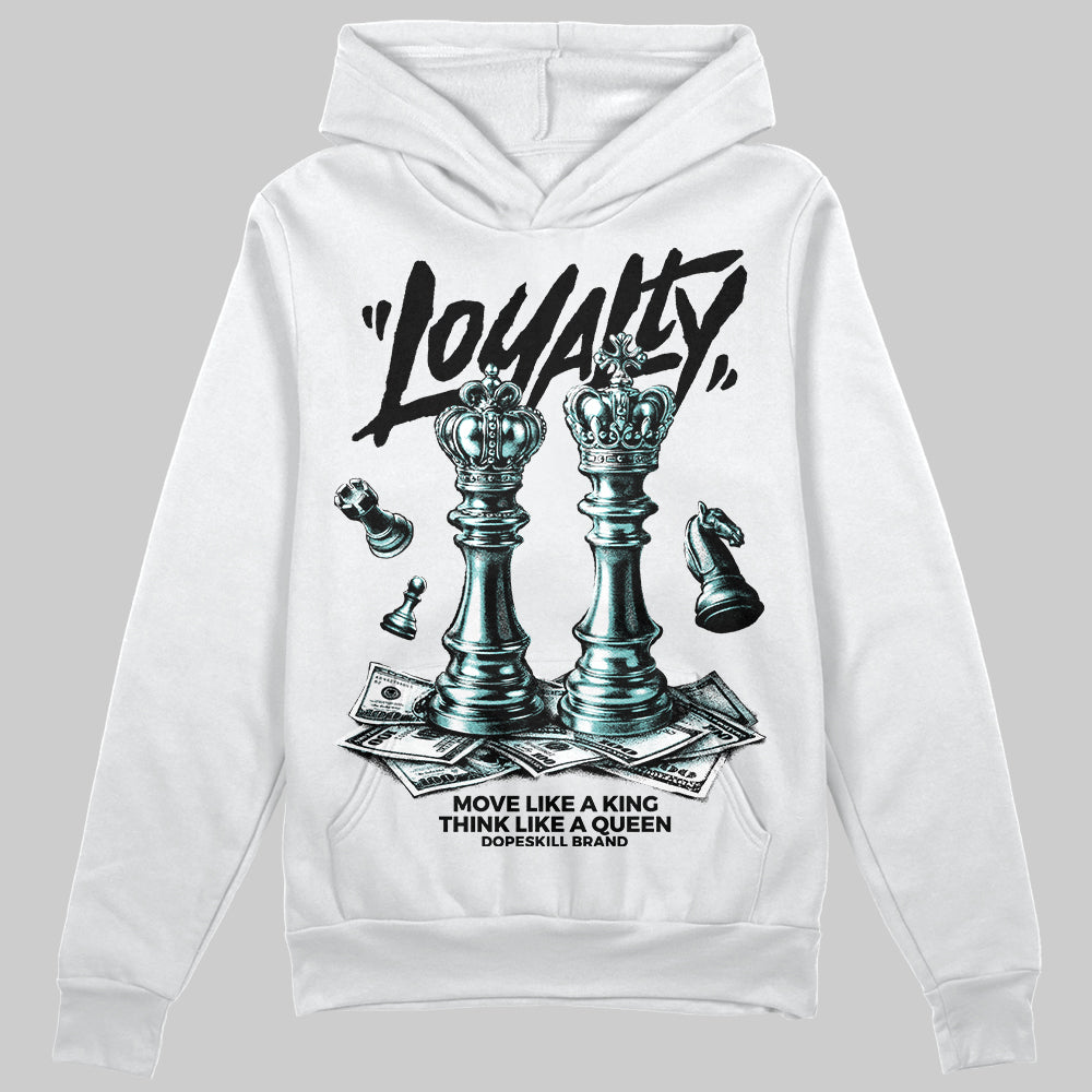 Black and White Sneakers DopeSkill Hoodie Loyalty Graphic Streetwear - White 