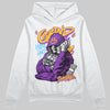 PURPLE Sneakers DopeSkill Hoodie Grind Pray Graphic Streetwear - White 